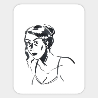 Woman portrait Sticker